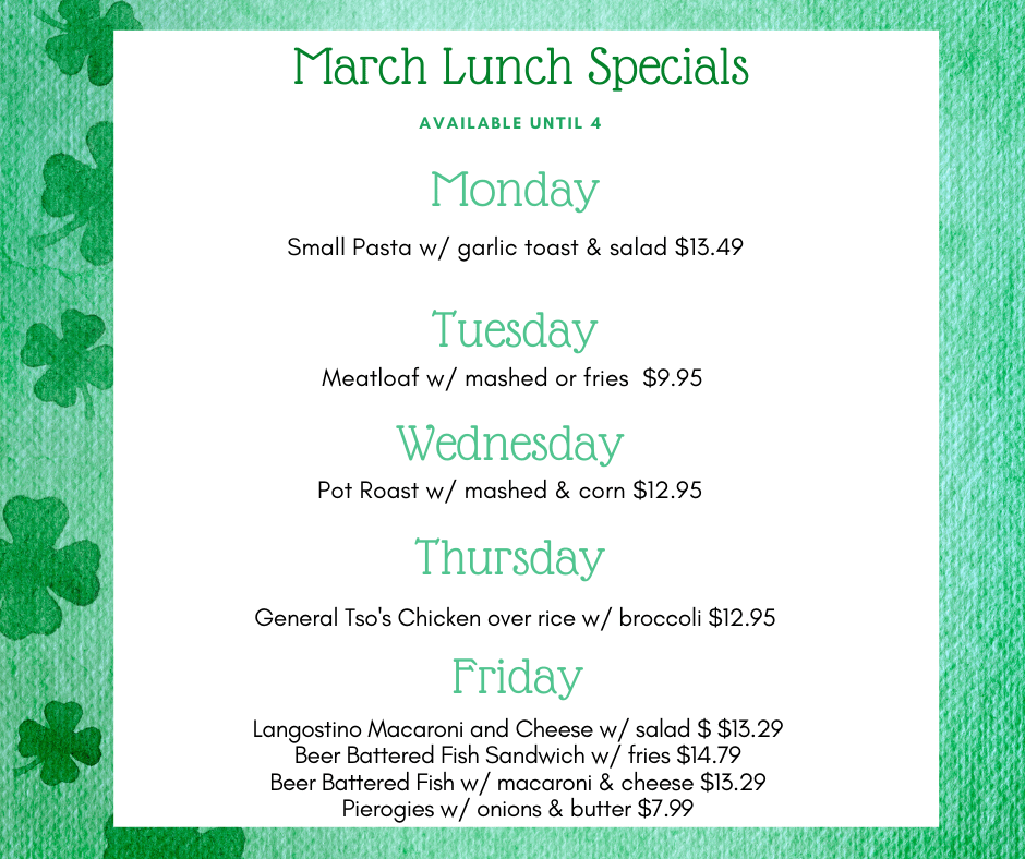 March Lunch Specials