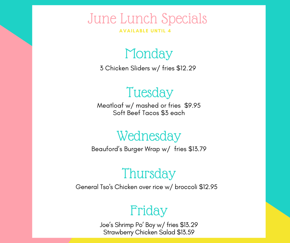 June Lunch Specials