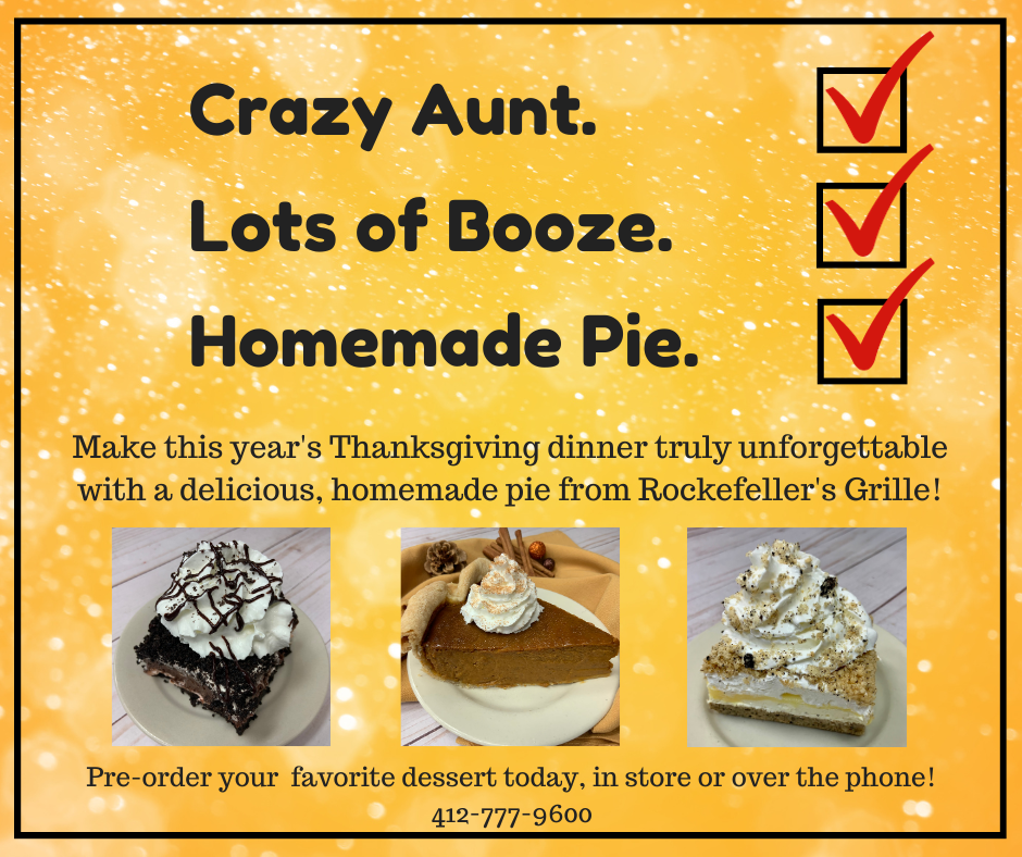 Thanksgiving Pie Orders