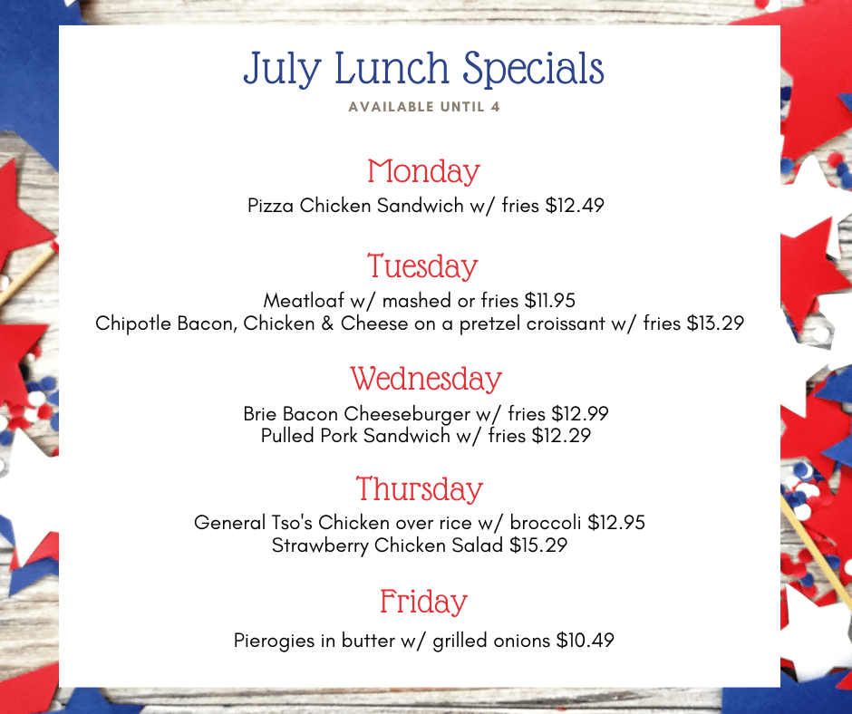 July Lunch Specials