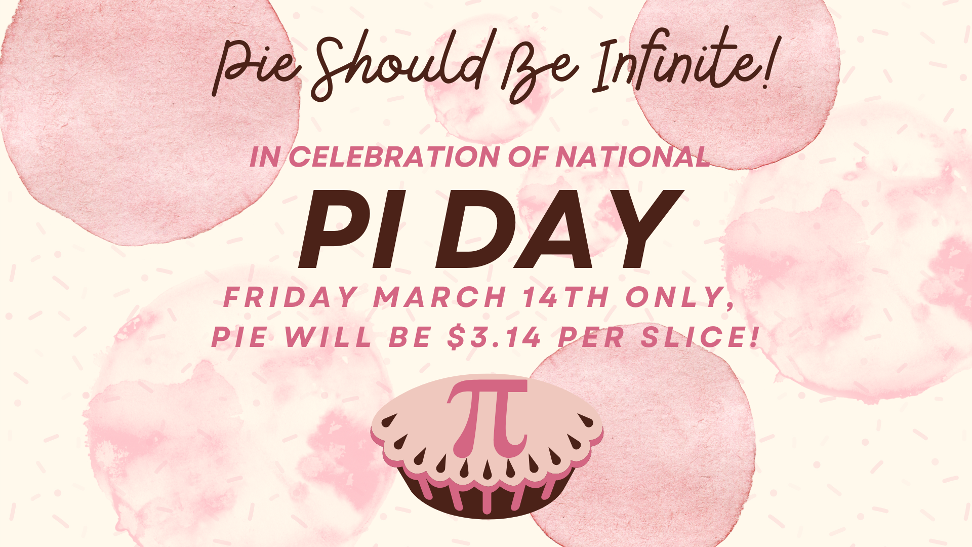 Pi Day and Preorder Pies for Easter