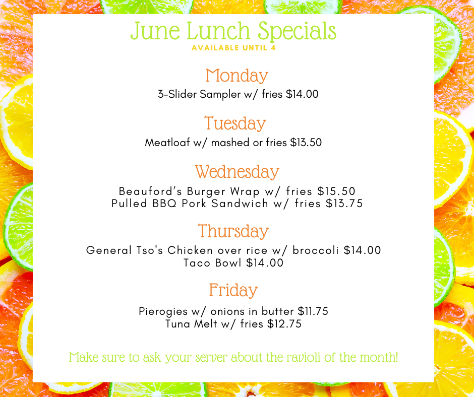June Lunch Specials