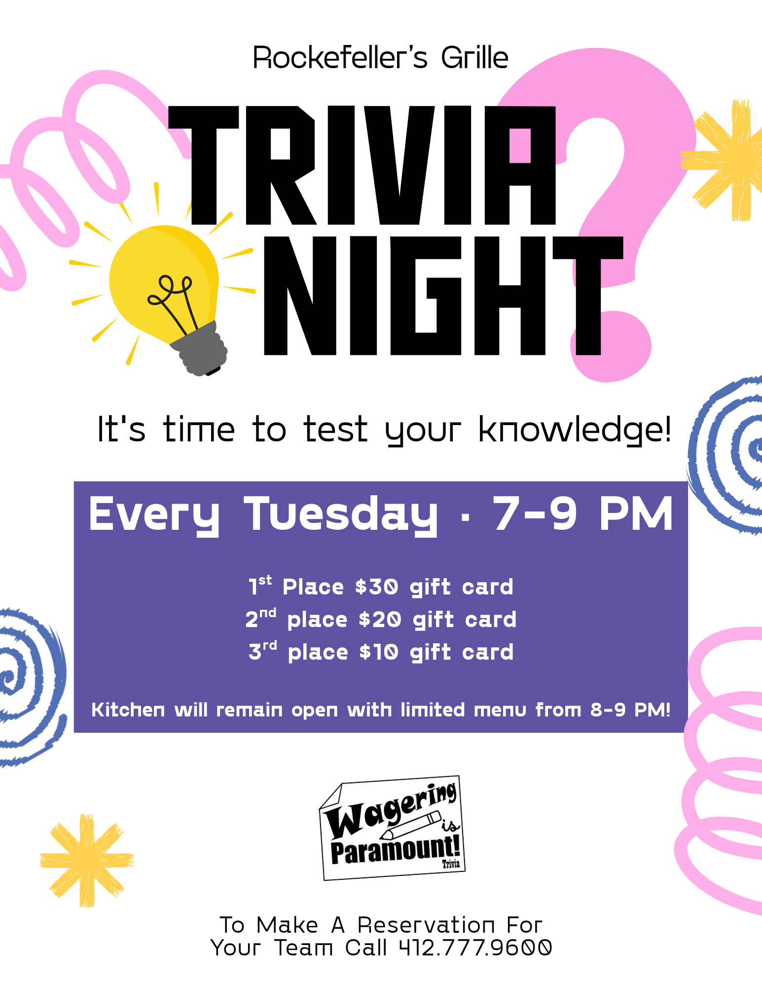 Tuesdays are for Trivia