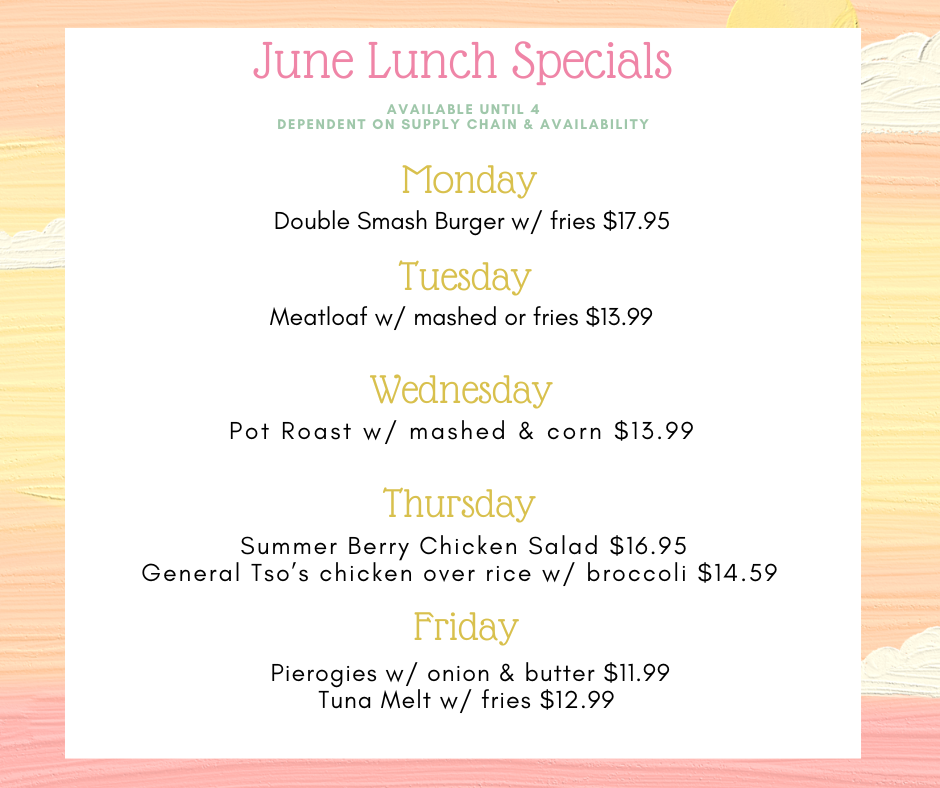 June Lunch Specials